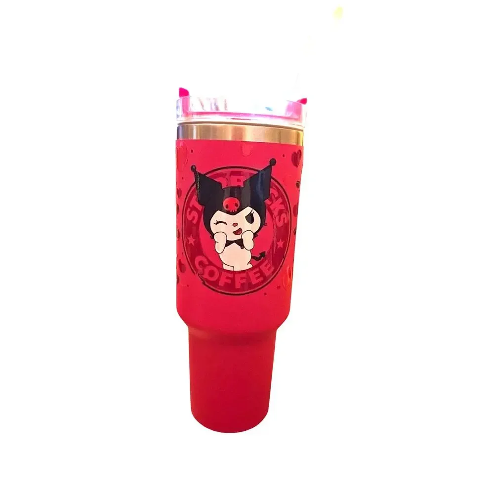Starbucks Pink Blossom‎ Stainless Steel 24 oz Cold Cup Tumbler B3